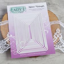Lady E Design Dies - Stitched Rectangles