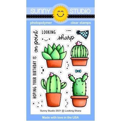 Sunny Studio Stamps - Clear Stamp / Looking Sharp