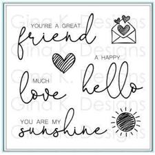 Gina K Design Clear Stamps - Lovely Words