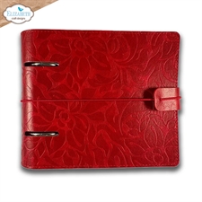 Elizabeth Crafts Everyday Memories Planner - Memory Binder Square / Festive Red Embossed