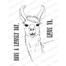 IO Stamps Clear Stamp - Llama Love