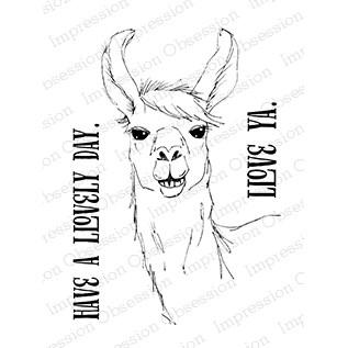 IO Stamps Clear Stamp - Llama Love