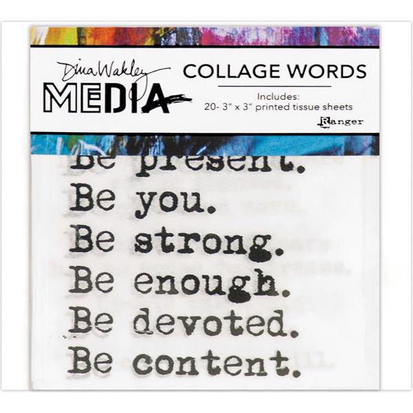 Dina Wakley Media - Collage Word Pack