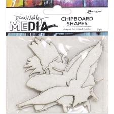 Dina Wakley Media - Chipboard Shapes / Flying