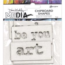Dina Wakley Media - Chipboard Shapes / Words