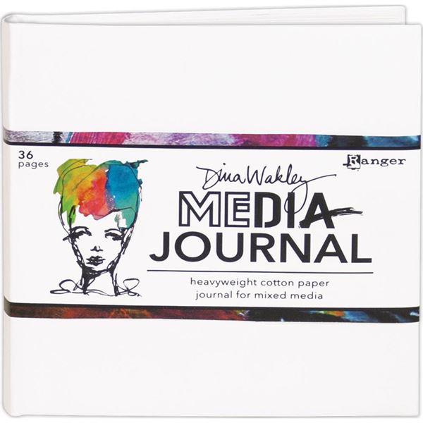 Dina Wakley Media - 6x6" White Journal