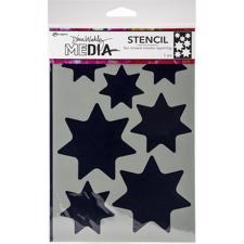 Dina Wakley Stencil - Giant Stars 