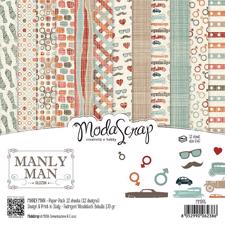 ModaScrap Paper Pack 6x6" - Manly Man