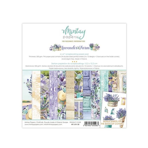 Mintay Papers 6x6 Paper - Lavender Farm