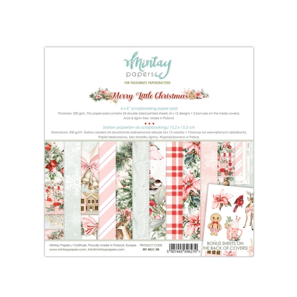 Mintay Papers 6x6" Paper Pad - Merry Little Christmas