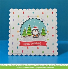 Lawn Cuts - Reverse Stitched Scalloped Circle Window - DIES