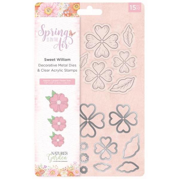Crafters Companion Stamp & Die - Spring is in the Air / Sweet William