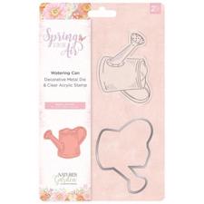 Crafters Companion Stamp & Die - Spring is in the Air / Watering Can