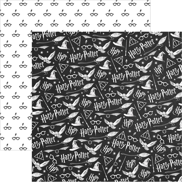 Paper House Scrapbook Paper 12x12" - Harry Potter / Pattern