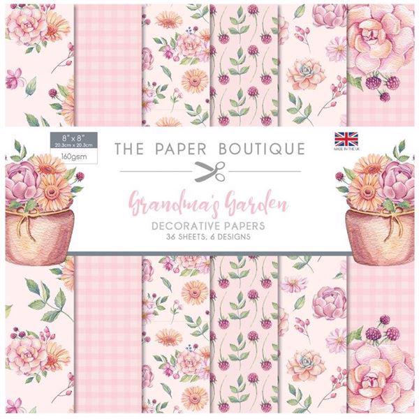 The Paper Boutique Paper Pad 8x8" - Grandma\'s Garden