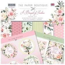 The Paper Boutique Paper KIT 8x8" - A Bouquet of Sunshine (paper pad + toppers)