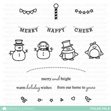 Mama Elephant Clear Stamp Set - Polar Pals