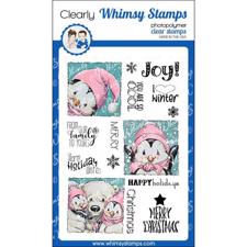 Whimsy Stamps Clear Stamp - Penguin Holiday