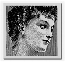 Stampendous Cling Stamp - Pensive Portrait