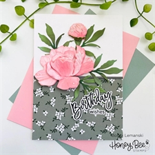 Honey Bee Stamps / Honey Cuts - Lovely Layers: Peony