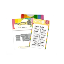 Waffle Flower Clear Stamp & Die Combo - Plant Marker