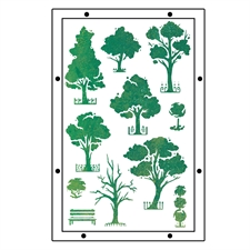 Sizzix Studio Stamp & Stencils Set - Vic Hollins / City Life