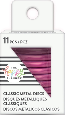 Happy Planner - Discs (ringe) 1.25" Classic METAL / Hot Pink