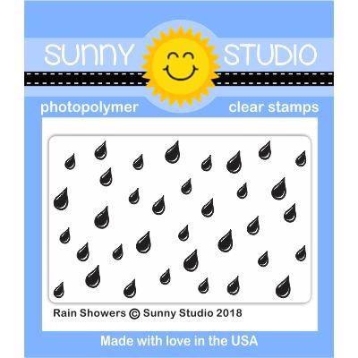 Sunny Studio Stamps - Clear Stamp / Rain Showers