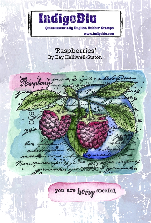 IndigoBlu Cling Stamp - A6 / Raspberries