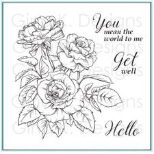 Gina K Design Clear Stamps - Rose Bouquet