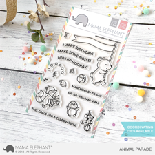 Mama Elephant Clear Stamp Set - Animal Parade