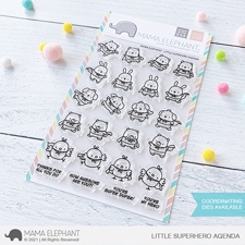 Mama Elephant Clear Stamp Set - Little Superhero Agenda