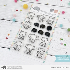 Mama Elephant Clear Stamp Set - Stackable Cuties