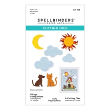 Spellbinders Dies - Whimsical Village / I Want it All BUNDLE (5 dele)