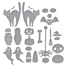 Spellbinders - Cuckoo Cottage Collection / Halloween Tick Tock