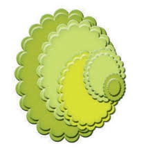 Spellbinders Nestabilities Dies - Classic Oval Scallop Small
