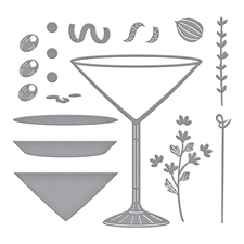 Spellbinders Dies - Happy Hour / Olive Martinis