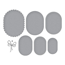 Spellbinders Dies - Scallop and Stitched Edge Ovals