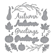 Spellbinders Dies - Autumn Greetings Wreath