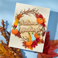 Spellbinders Dies - Autumn Greetings Wreath