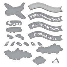 Spellbinders - Candy Christmas / Gingerbread Plane & Banners