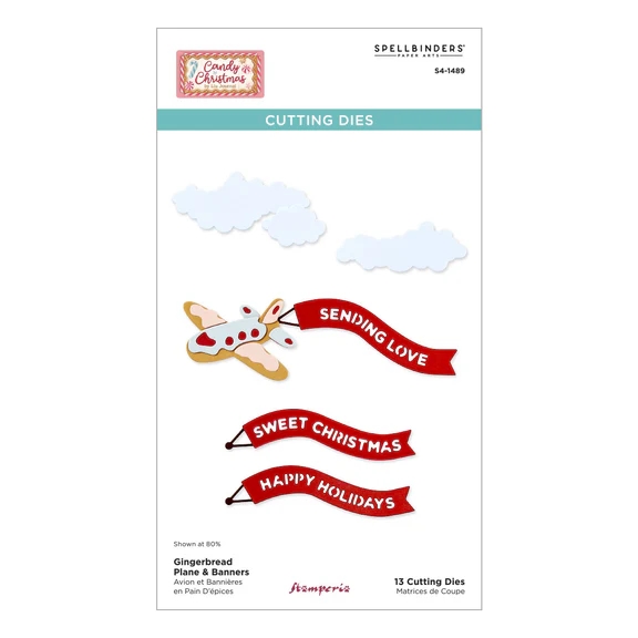 Spellbinders - Candy Christmas / Gingerbread Plane & Banners