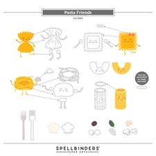 Spellbinders Dies - Buon Appetito / Pasta Friends
