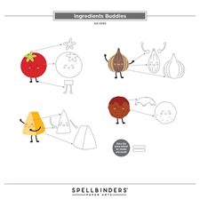 Spellbinders Dies - Buon Appetito / Ingredients Buddies