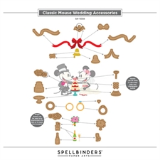 Spellbinders Dies - Classic Mouse Wedding Accessories