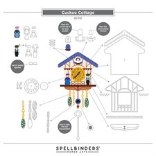 Spellbinders - Cuckoo Cottage Collection / Cuckoo Cottage Clock