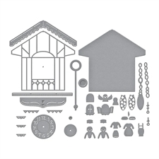 Spellbinders - Cuckoo Cottage Collection / Cuckoo Cottage Clock