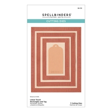 Spellbinders Dies - Linear Touch Rectangles and Tag