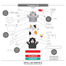 Simon Hurley by Spellbinders Dies -  Sending Hugs / Congrats Cat