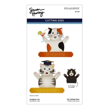 Simon Hurley by Spellbinders Dies -  Sending Hugs / Congrats Cat